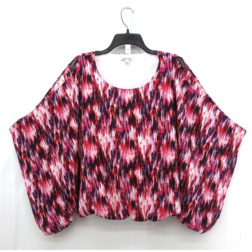 The Pioneer Woman Top Size L Purple Faded Elastic Hem Lined Tank Top Blouse